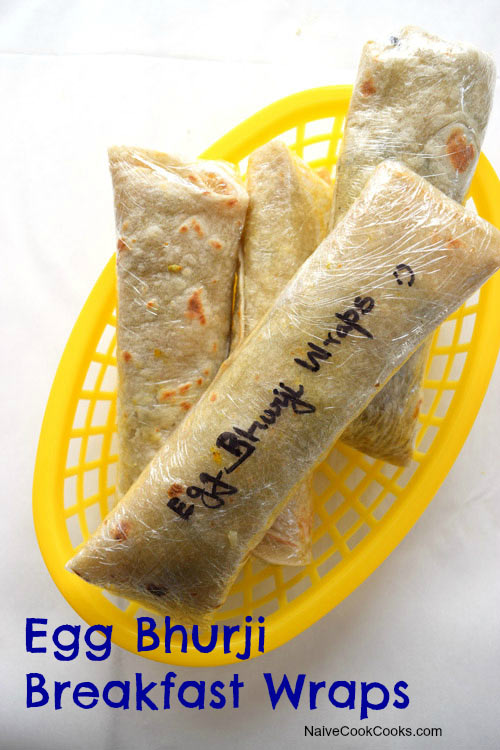 Egg Bhurji Breakfast Wraps