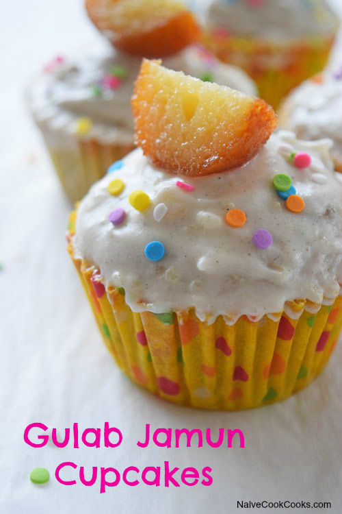 Gulab Jamun Cupcakes