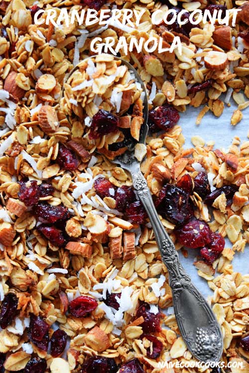 Homemade Cranberry Coconut Granola