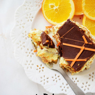 No Bake Orange Eclair Cake