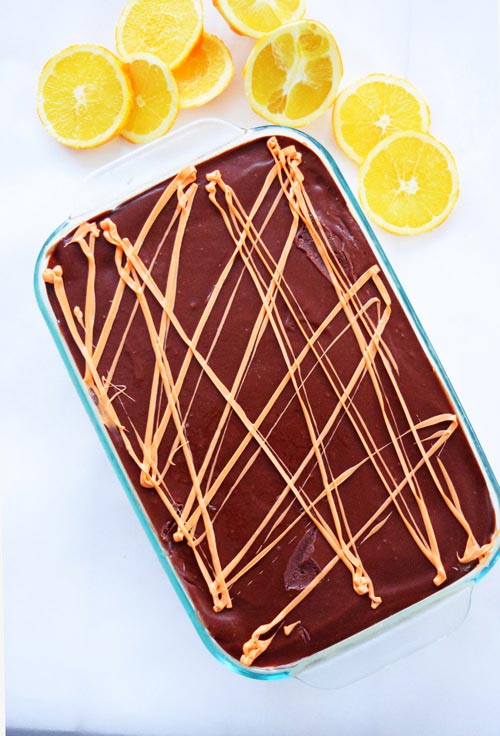 No Bake Orange Eclair Cake Ready to Eat