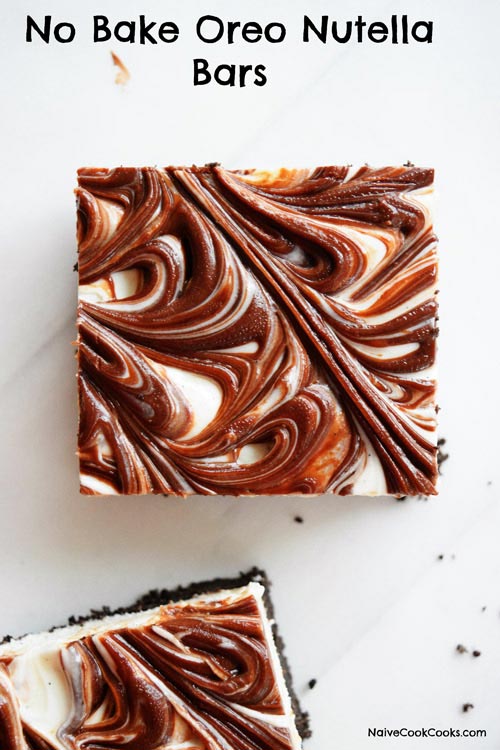 No Bake Oreo Nutella Bars