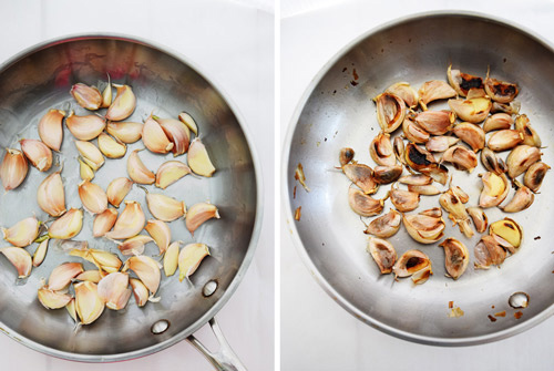 Roasting Garlic for Roasted Garlic Tortellini Sauce