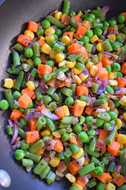 Vegetable Stuffing for Cheddar Crust Pot Pie