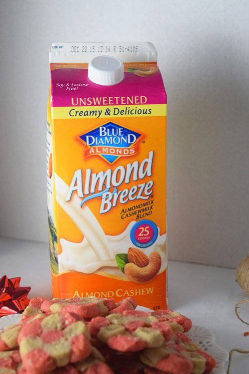 Blue Diamond Almond Milk for Easy Cashew Sugar Cookies