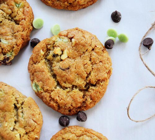 Mint Chocolate Chip Cookies