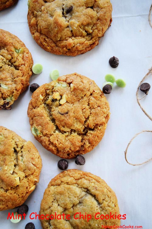 Mint Chocolate Chip Cookies