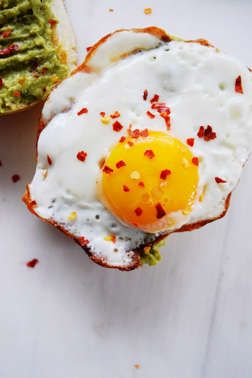 Sunny Side Egg on Breakfast Avocado Toast