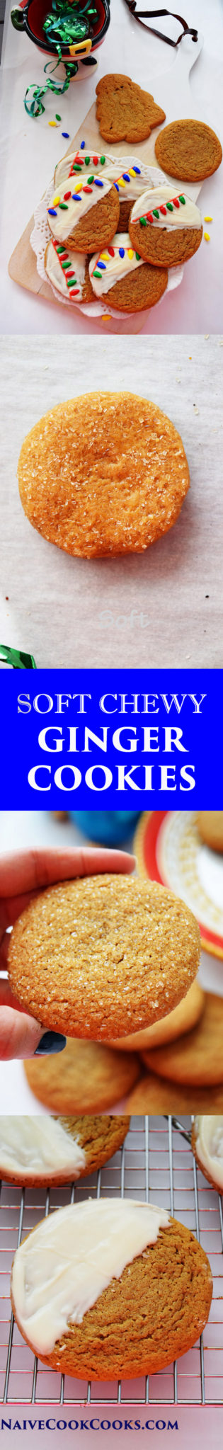 Soft Chewy Ginger Cookies for Pinterest