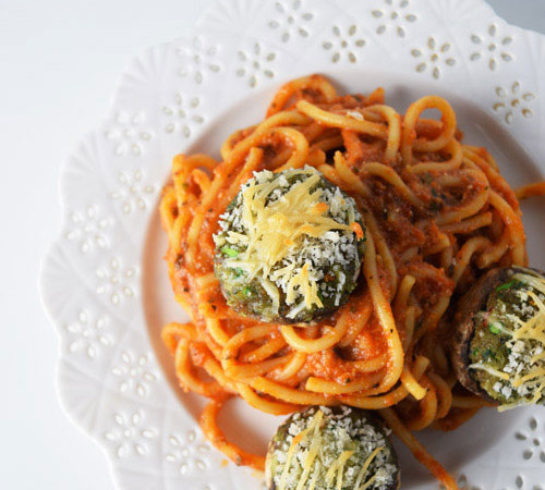 Stuffed Mushrooms Pasta