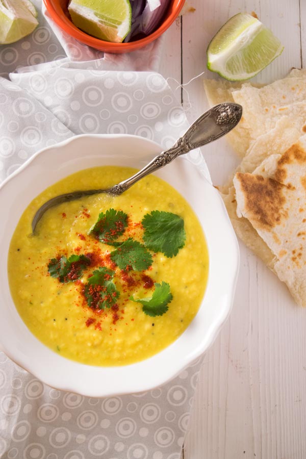 bowl of gujarati moong dal