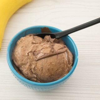 no fuss banana nutella icecream