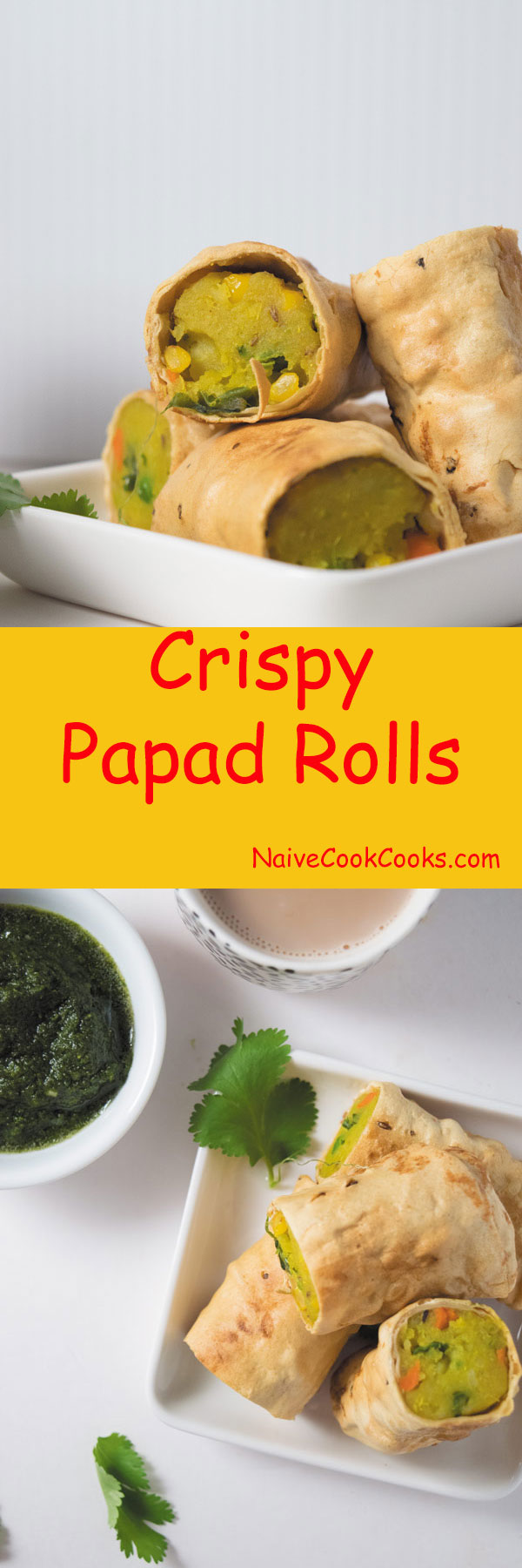 Crispy papad rolls 1