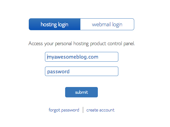 login bluehost