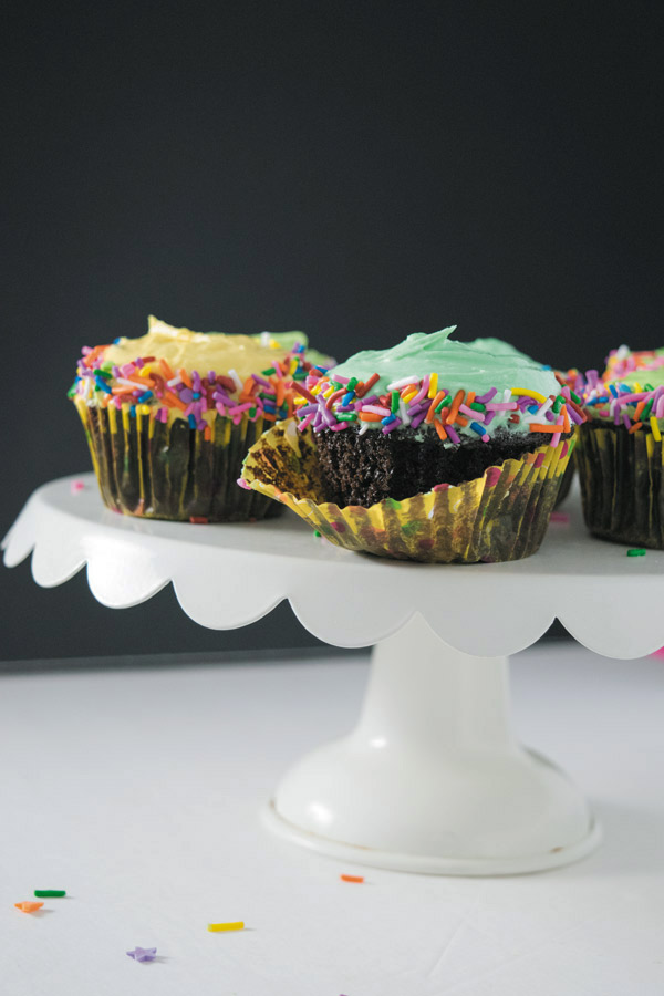 soft cupcakes with frosting
