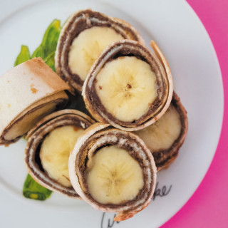 stacks of bread sushi rolls