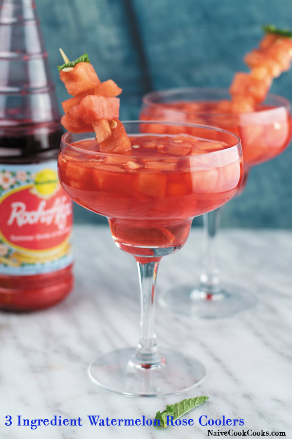 3 ingredient watermelon rose coolers 1