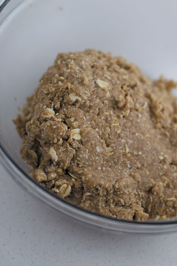 dough ready for rolling of digestive biscuits