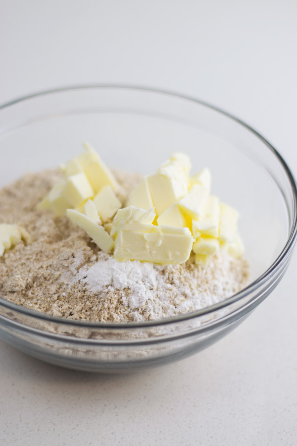 mixing butter for dough