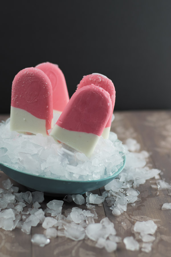 rose flavored rose lassi popsicles