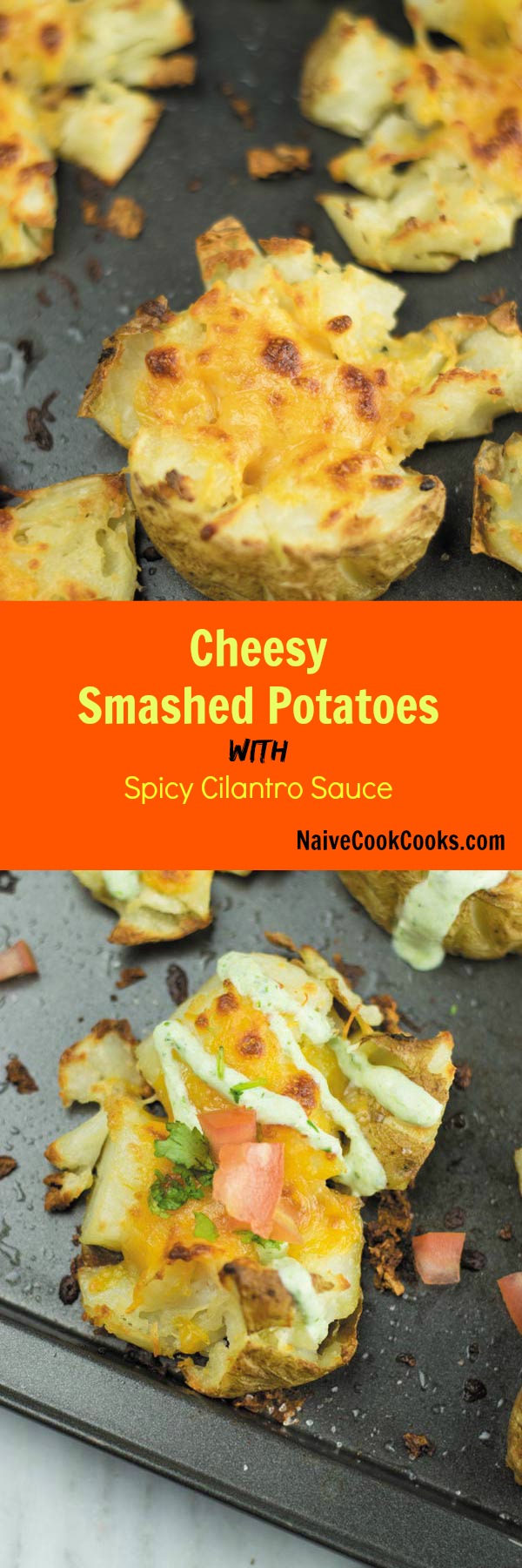 smashed potatoes for pinterest