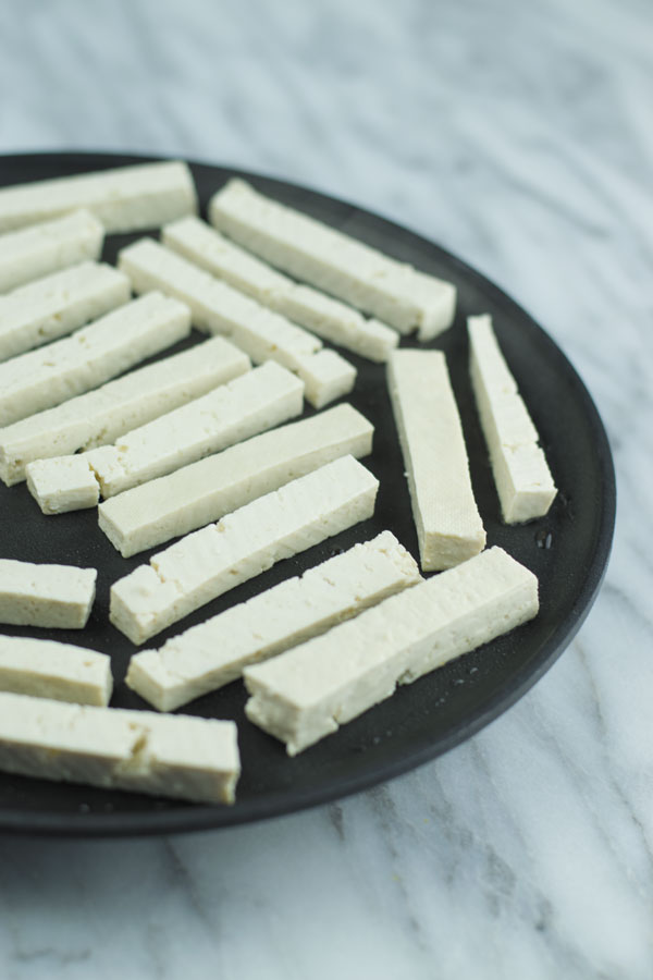 tofu for spicy peanut sauce noodles