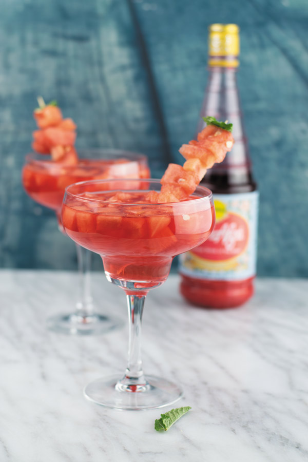 watermelon rose coolers for summer drink