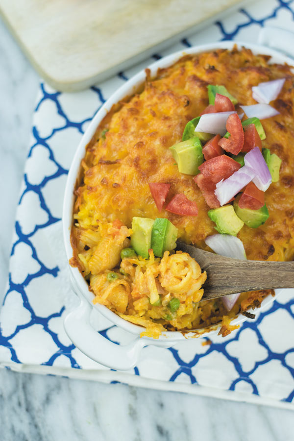  buffalo chicken casserole with hashbrown crust