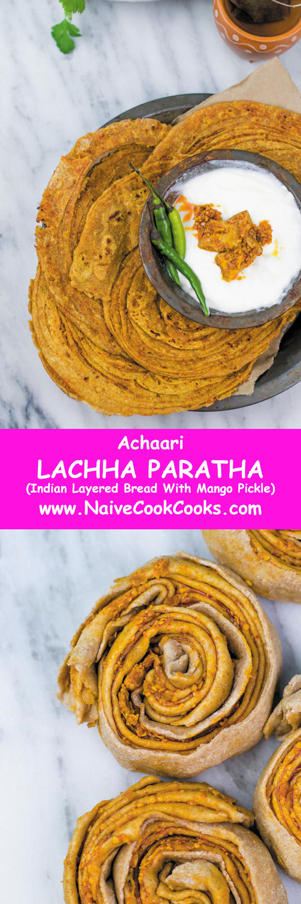 achaari lachha paratha for pinterest