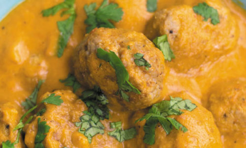 butter chicken meatballs title