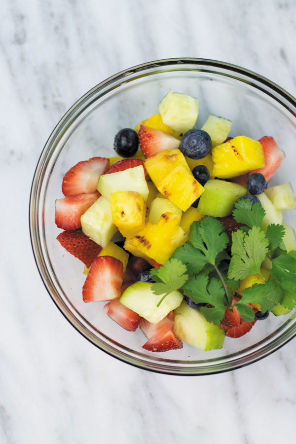 chopped fruits ready for fruit salad