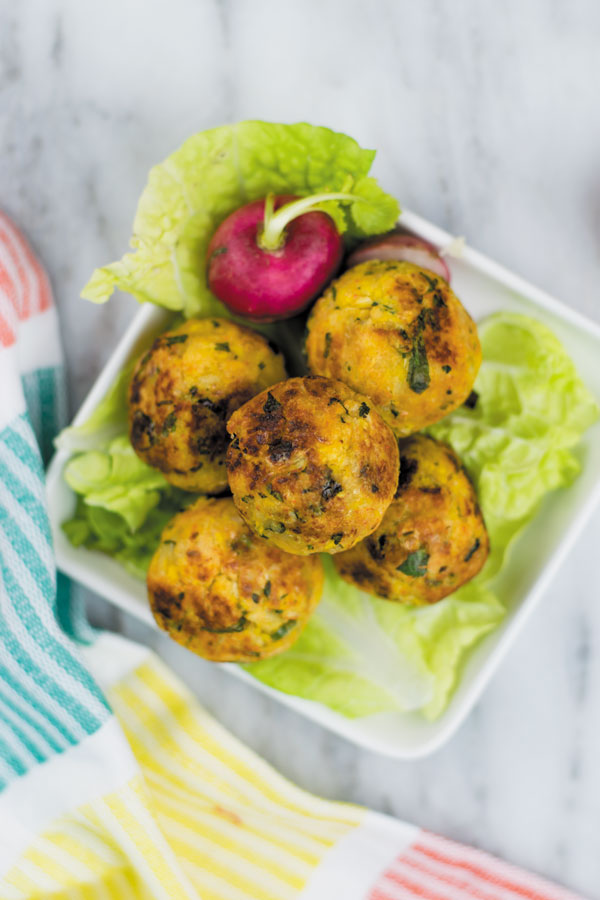 corn pakoda cooked in appe pan