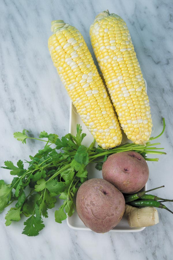 ingredients for spicy corn fritters