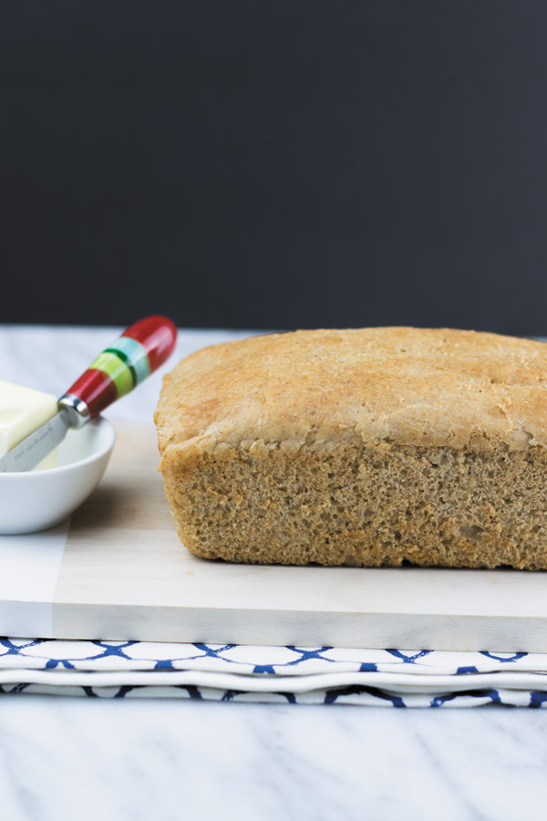 loaf of fresh sandwich bread