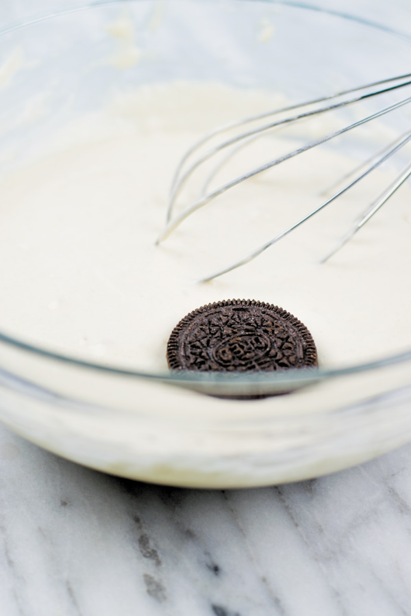 oreos being dipped in batter