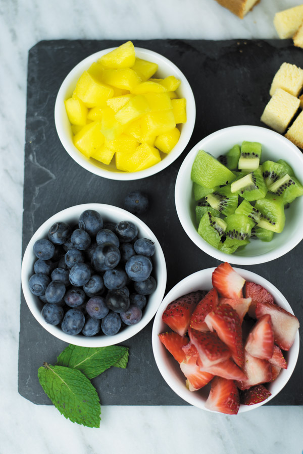 summer fruits for trifle