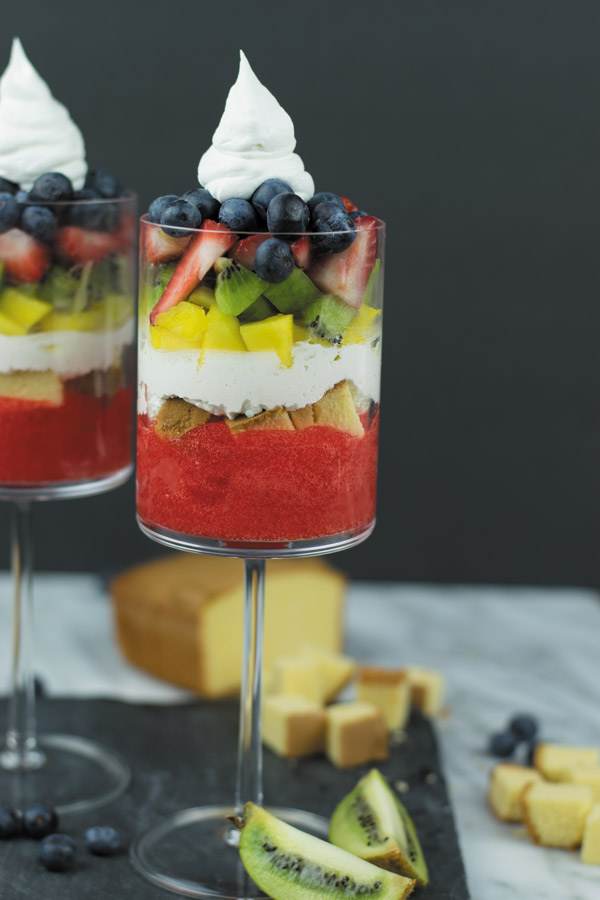 summer trifle shots