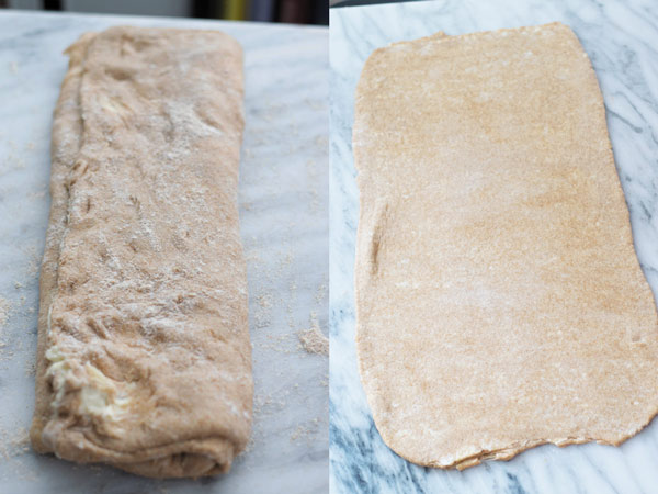 dough for whole wheat croissant