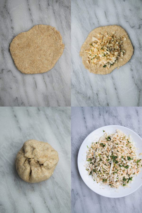 homemade paneer garlic naan ready for cooking