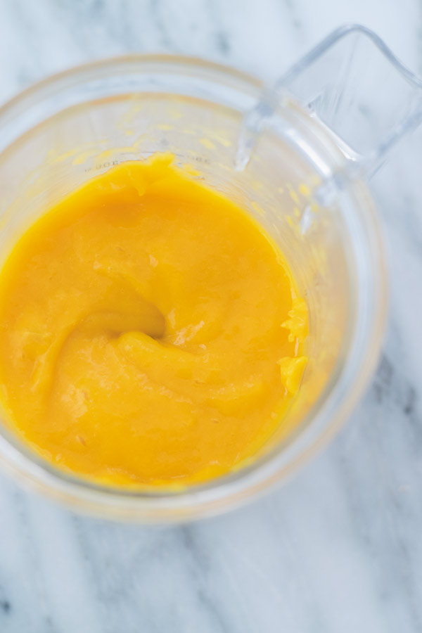 mango puree for tropical mango muffin