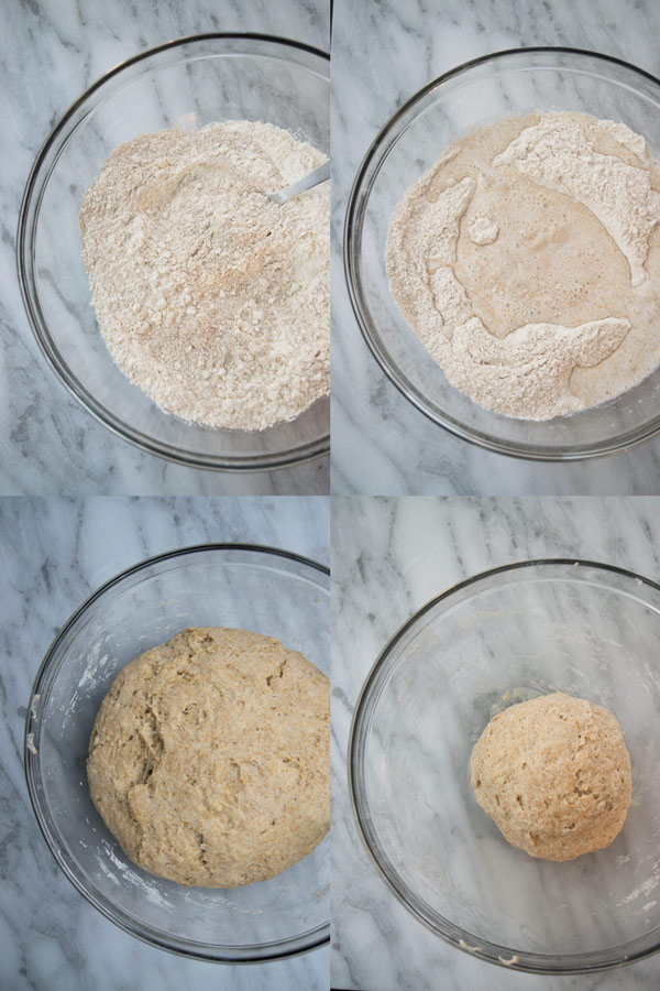 steps for making dough for homemade paneer garlic naan 