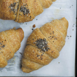 whole wheat croissant step by step title