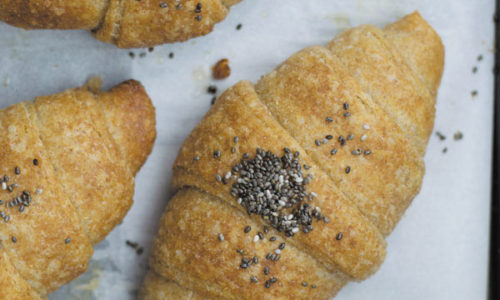 whole wheat croissant step by step title