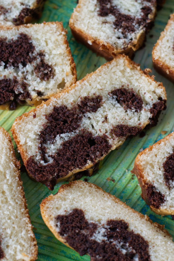 easy moist chocolate marble cake