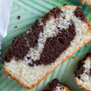 easy moist chocolate marble cake ready