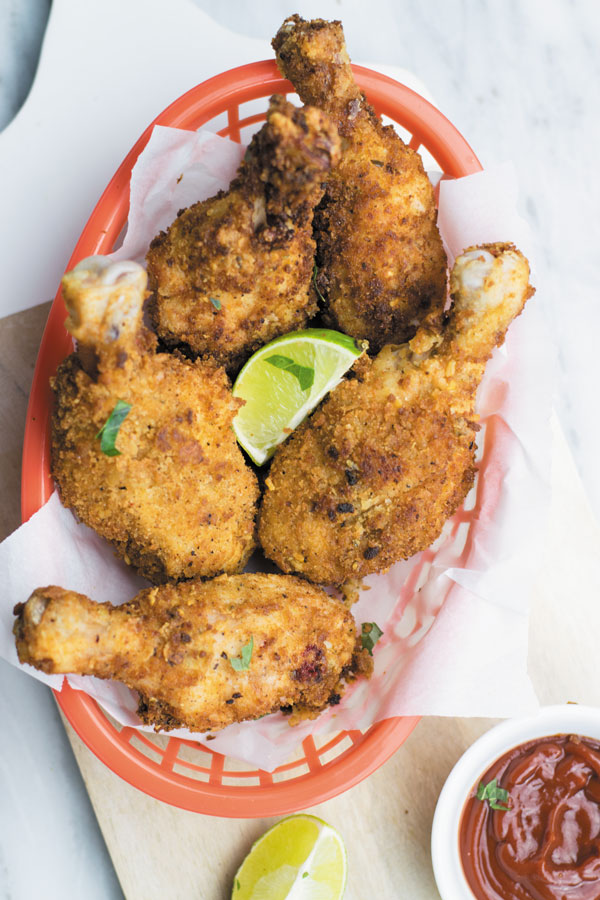 Spicy Fried Chicken Drumstick Recipe - a super quick simple dinner, just marinate night before and enjoy hot crispy drumsticks for dinner! These never last at our place!