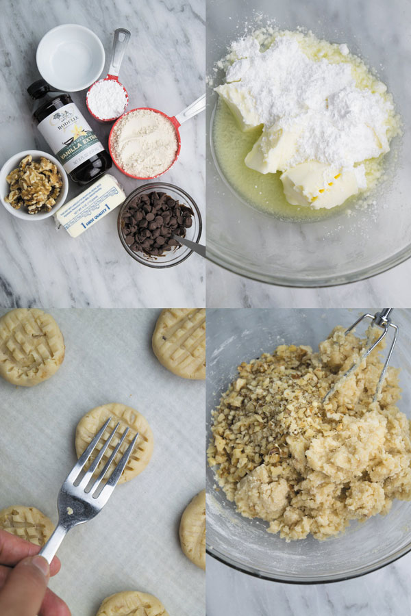 Walnut Butter Cookies - just few ingredients, less than 30 mins is all you need to make these soft melt-in-mouth cookies! Perfect tea time treat!