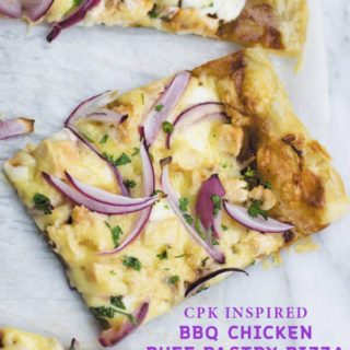 cpk inspired bbq chicken puff pastry pizza - Easy 30 MINS CPK copycat pizza. Use either puff pastry or homemade pizza crust. It tastes even better than CPK version :)