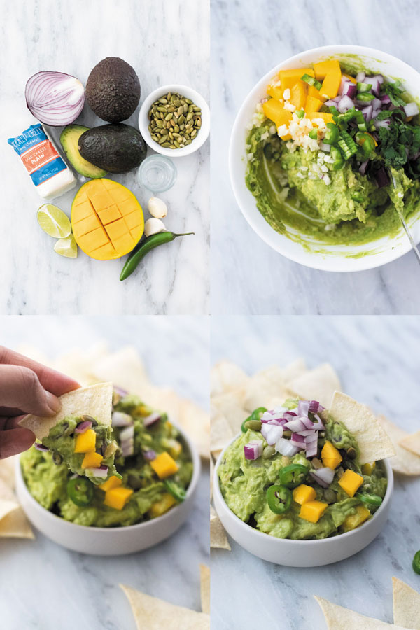 tequila-mango-&-goat-cheese-guacamole-bowl-preparation