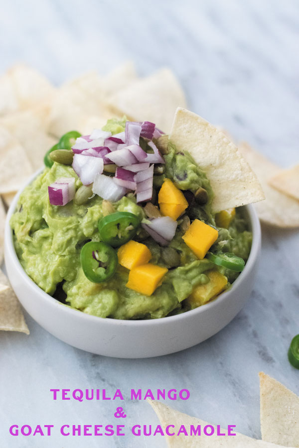 tequila-mango-&-goat-cheese-guacamole-title